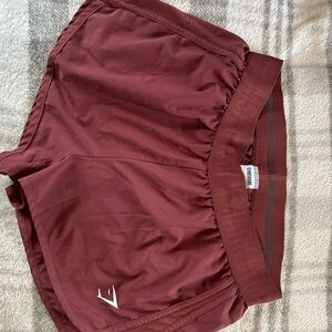 Gymshark Burgundy Shorts